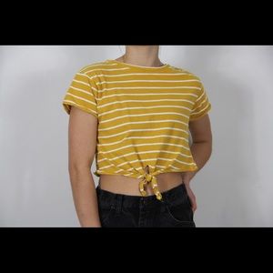Yellow stripe top